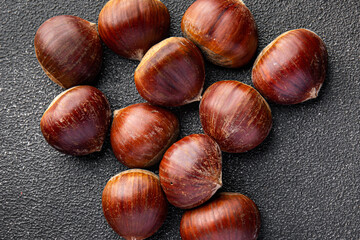 chestnuts edible snack meal food snack on the table copy space food background 
