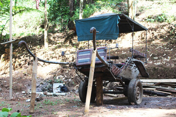 Old horse-drawn carriage from Indonesia