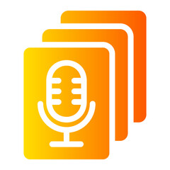 library gradient icon