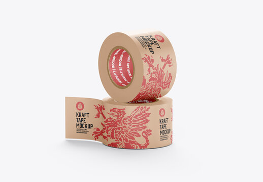 Set of Paper Duct Tapes Mockup