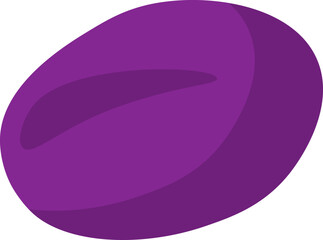 Hand drawn plum Food icon. Vector illustration