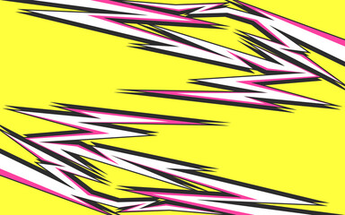 Abstract background with sharp arrow pattern. Abstract racing ornament. Geometric tribal pattern