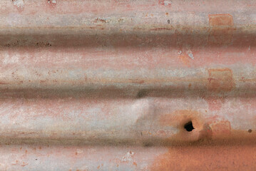 Rusty Corrugated Iron Close Up Texture