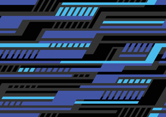 Striped geometric seamless pattern. Abstract modern sport grunge racing texture for vinyl wrap print. Vector background.