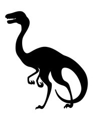 Dinosaur silhouette. Dino monsters icon. Shape of real animal. Sketch of prehistoric reptile. illustration isolated on white. Hand drawn sketch