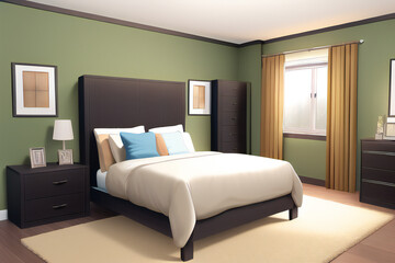 Modern Minimalist Bedroom Interior