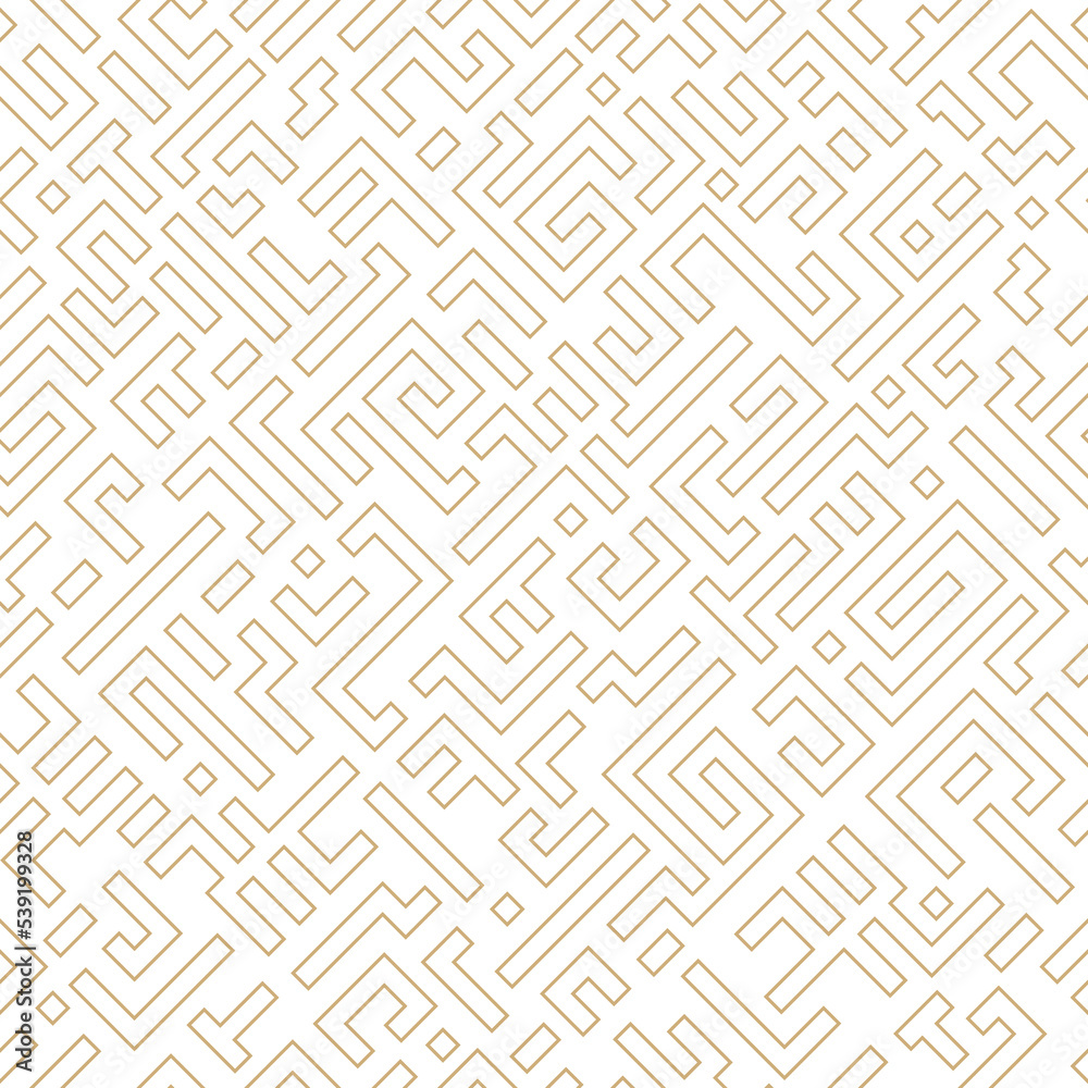 Poster abstract geometric seamless pattern background in golden. vector illustration