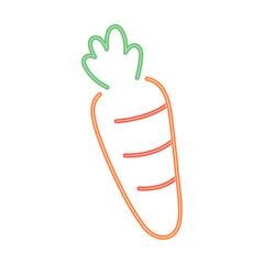 neon carrot icon