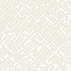 Abstract geometric seamless pattern background in golden. Vector illustration