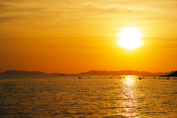 Sunset at Phayun Beach, Ban Chang, Rayong, Thailand