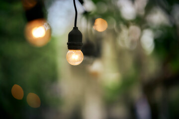 Light bulb Blur back ground