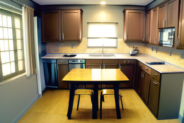 Modern Wood Kitchen Interior