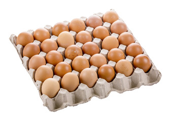 eggs in carton isolated and save as to PNG file