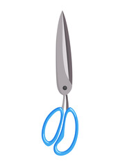 Scissor icon. Hand drawn professional sharp equipment for tailor. Cutting scissors for needlework. Craft and scissoring for creative work