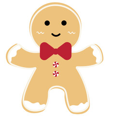 Cartoon Gingerbread Man for Christmas Decoration