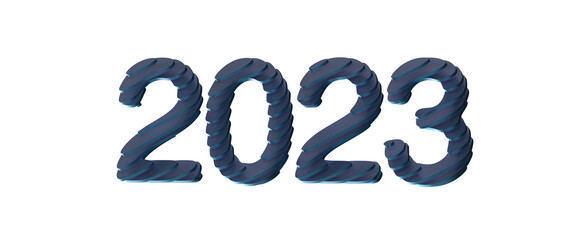 2023 New year change, turn.