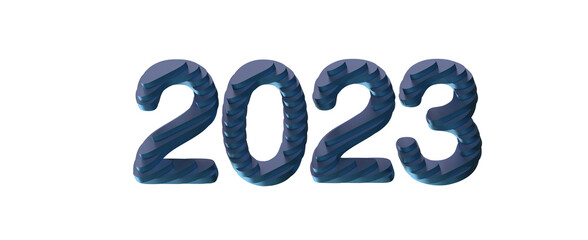 2023 New year change, turn.