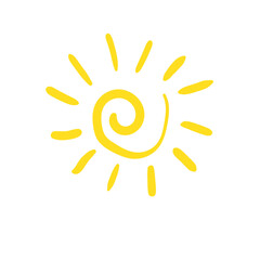  character summer sun doodle