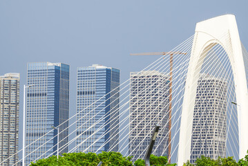 Fototapeta premium Closeup of Qingshan Bridge in Nanning, Guangxi, China