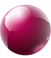 pink glass ball