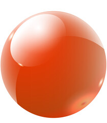 Orange glass ball