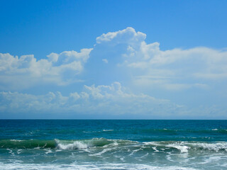 Ocean meeting the shore