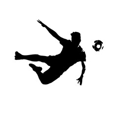 Fototapeta na wymiar football silhouette illustration