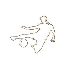 football silhouette illustration