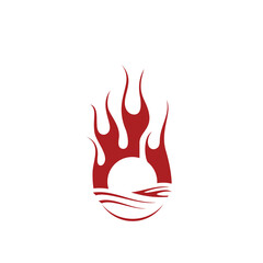 circle fire logo icon