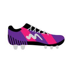 soccer sport shoes illustration