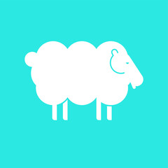 Sheep icon. Lamb sign. symbol Vector illustration