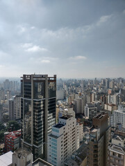 Fototapeta na wymiar Aerial view of downtown Sao Paulo
