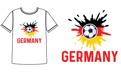 Germany football t shirt design concept
