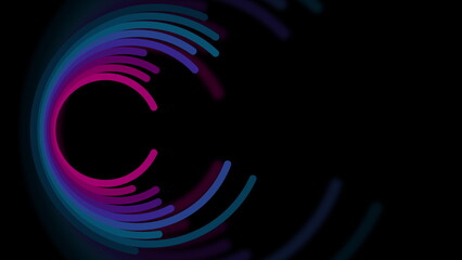 Blue pink futuristic abstract geometric background