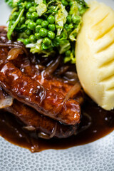 Bangers and Mash Sausages and Potatoes