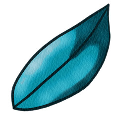 Fall Dry Leaf Illsutration Watercolor