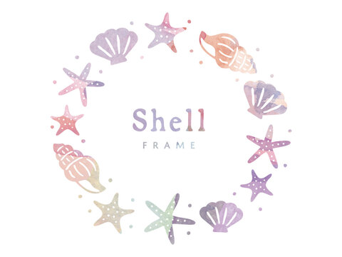 貝殻のフレーム