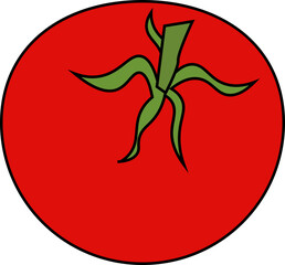 tomato vector design illustration isolated on transparent background