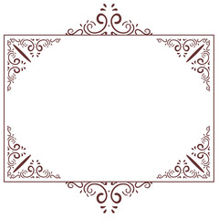 ornate victorian vintage square frame