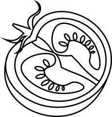 tomato vector design illustration isolated on transparent background