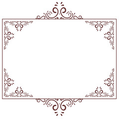 ornate victorian vintage square frame