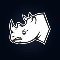 Rhino sport logo vector icon image