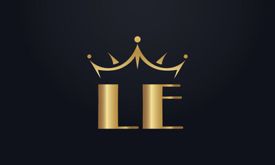 King crown logo design vector and extra bold queen symbol	