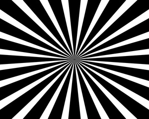 black and white ray burst background