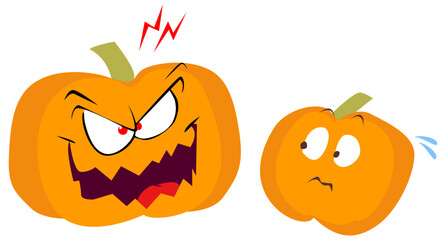 Zucche di Halloween fumetto comico