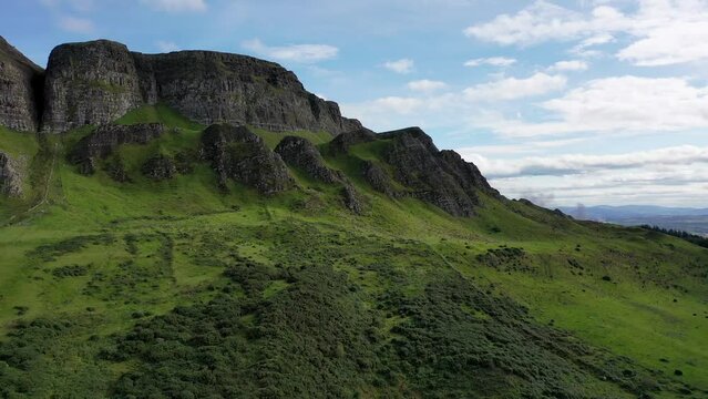 The beautiful Binevenagh mountain near Limavady in Northern Ireland, United Kingdom