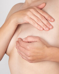 female breast examination for malignant tumors, mammary cancer