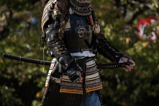 Samurai armor stock image. Image of horn, covering, empty - 8318253