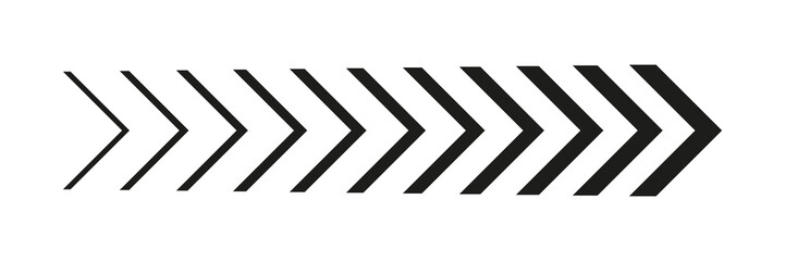 Arrow chevron icon. Set black arrows symbols. Blend effect. Vector isolated on white background.