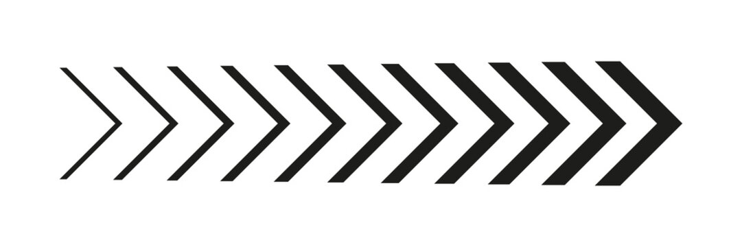 Arrow chevron icon. Set black arrows symbols. Blend effect. Vector isolated on white background.